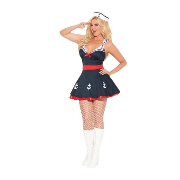 Plus Size Sailors Delight Costume - Picture 1 of 6